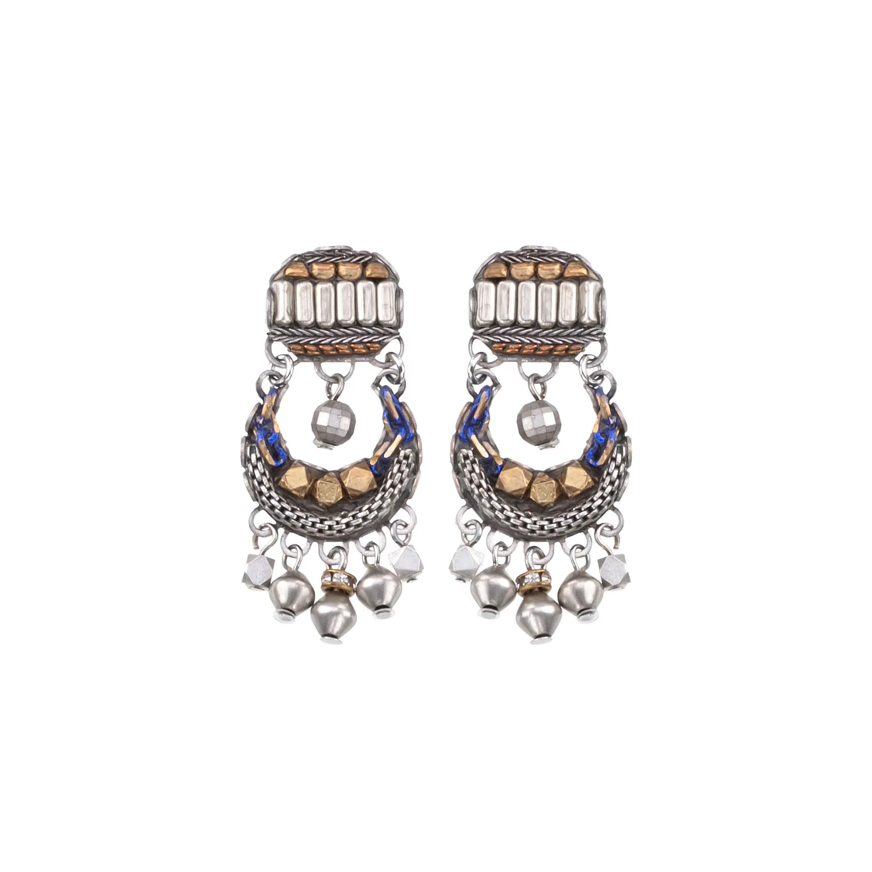 Silver Female Earrings Contemplation Set, Yasmin