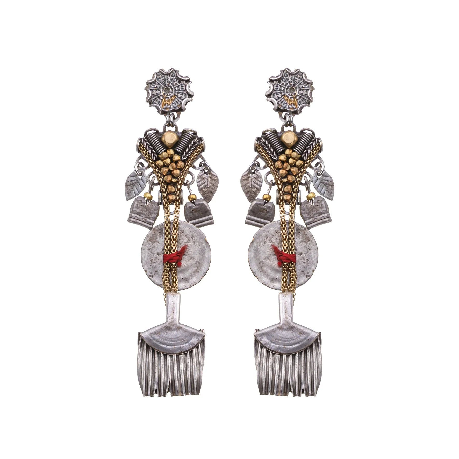 Ayala Bar Metal Bloom Set, Braniva Earrings