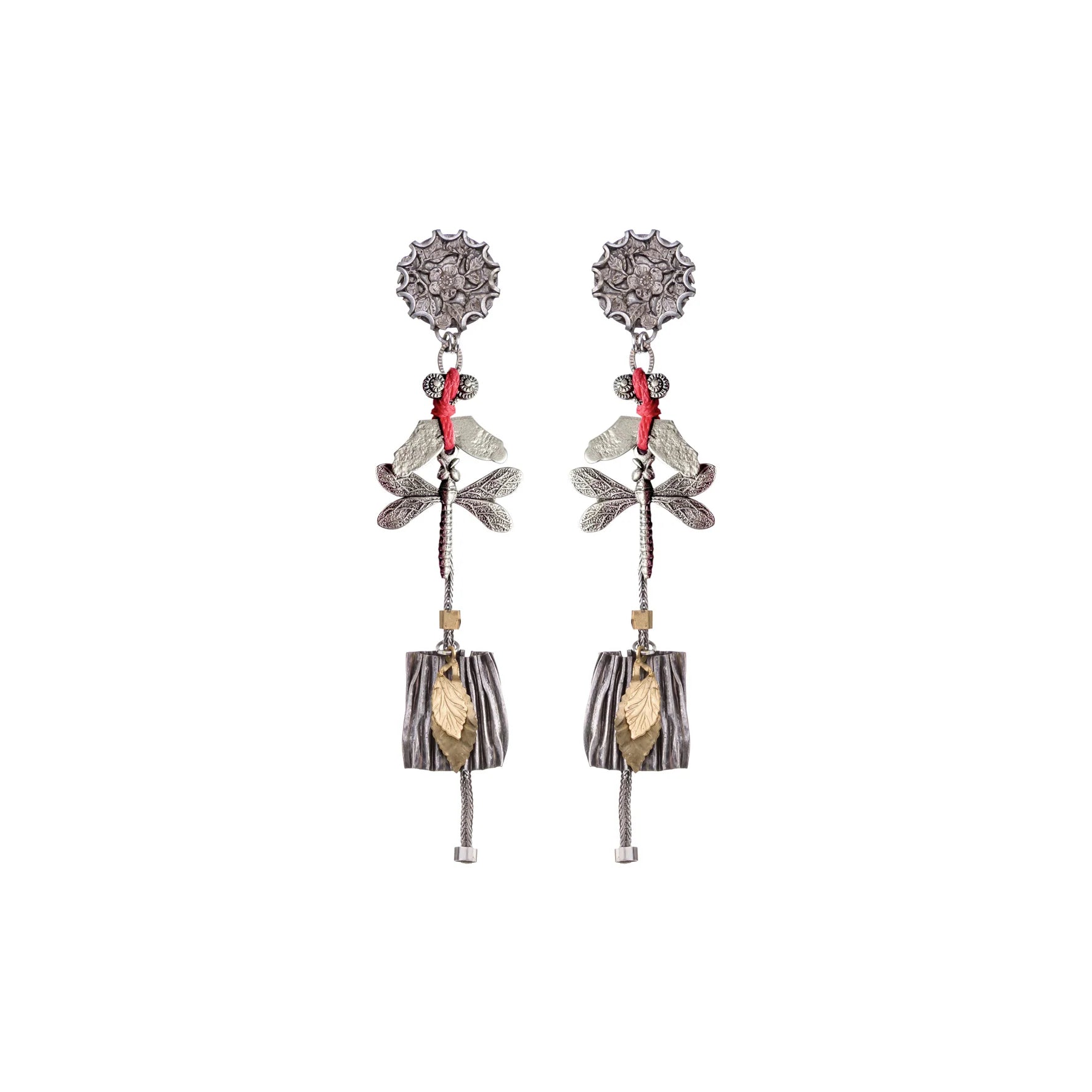 Metal Bloom Set, Arvaia Earrings