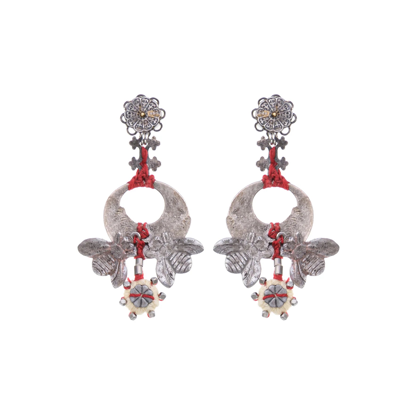 Metal Bloom Set, Myrrena Earrings