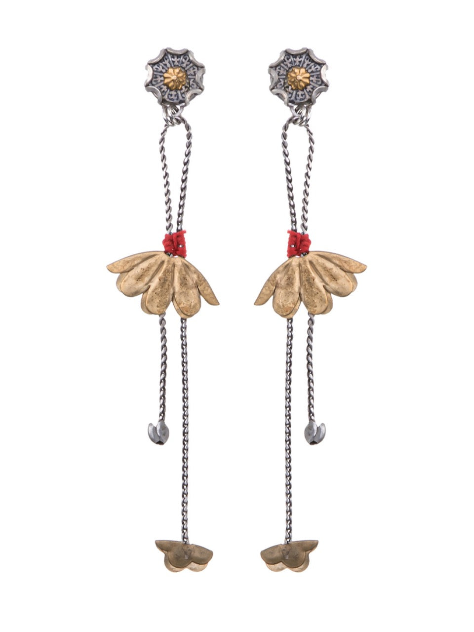 Metal Bloom Set, Oretta Earrings