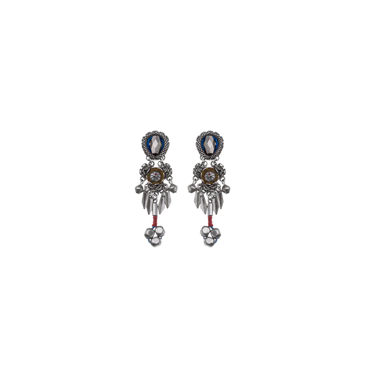 Twinkle Set, Handmade Metal Earrings, Cloudsilver