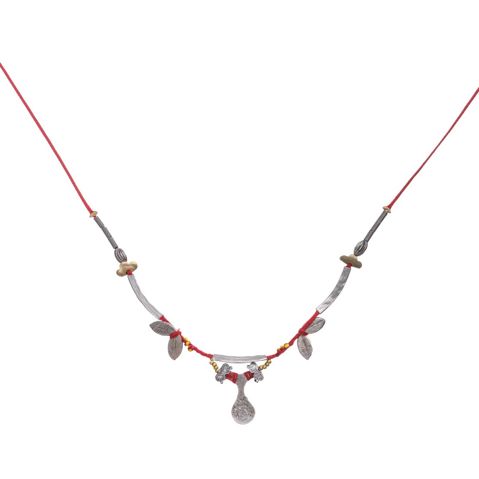 Metal Bloom Set, Naturae Necklace
