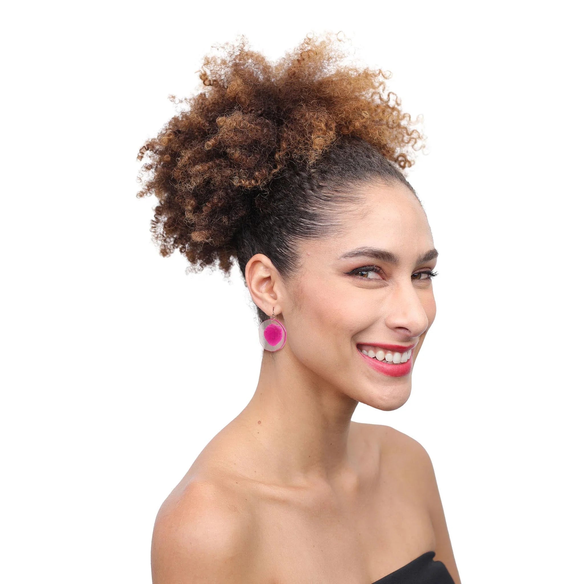 PRUE BY ZSISKA - SHORT HOOK EARRING - SMALL - FLORA