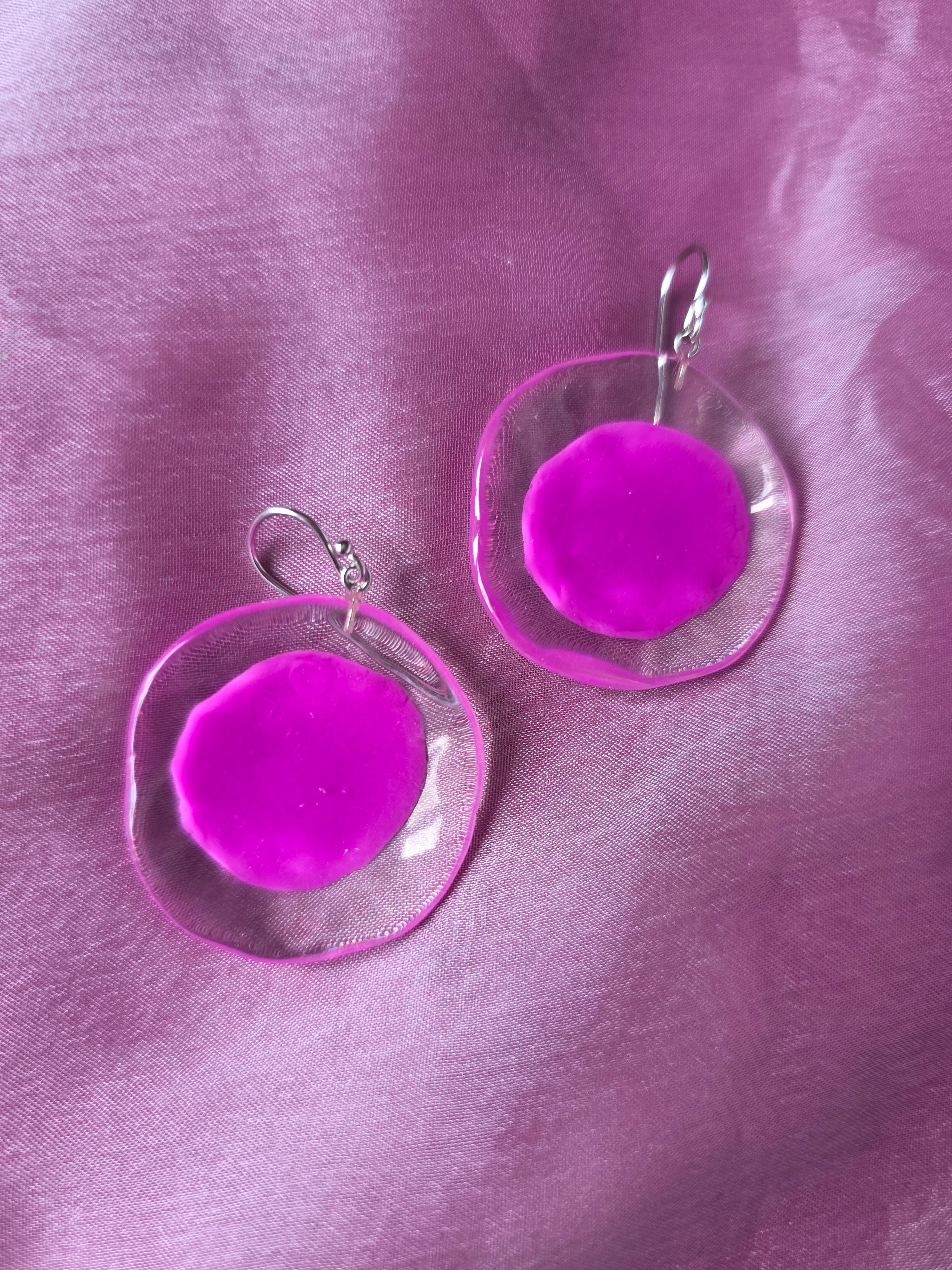 PRUE BY ZSISKA - SHORT HOOK EARRING - LARGE - SUMMER FLORA