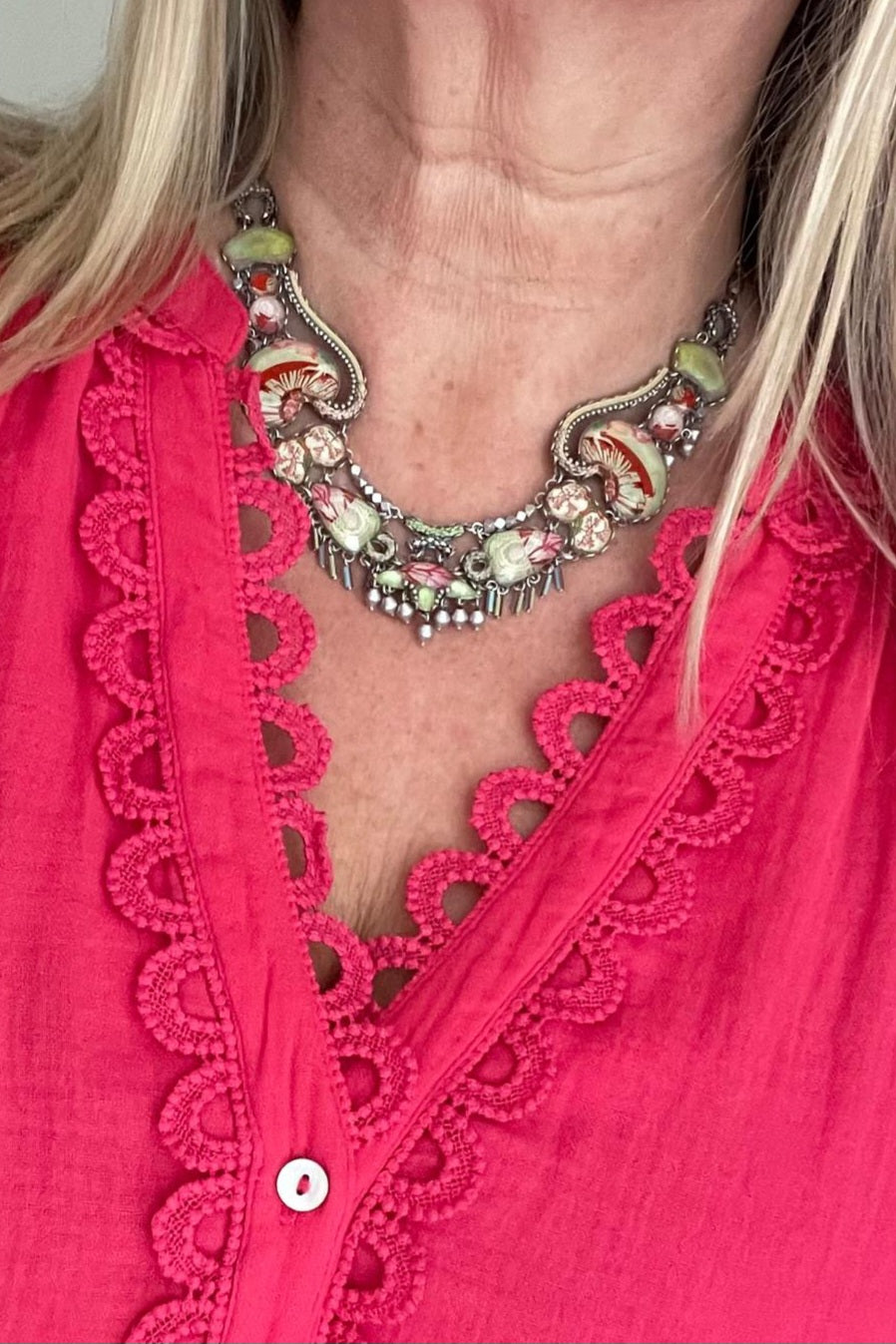 Pastel Festive Necklace Summer Fields Set, Frida