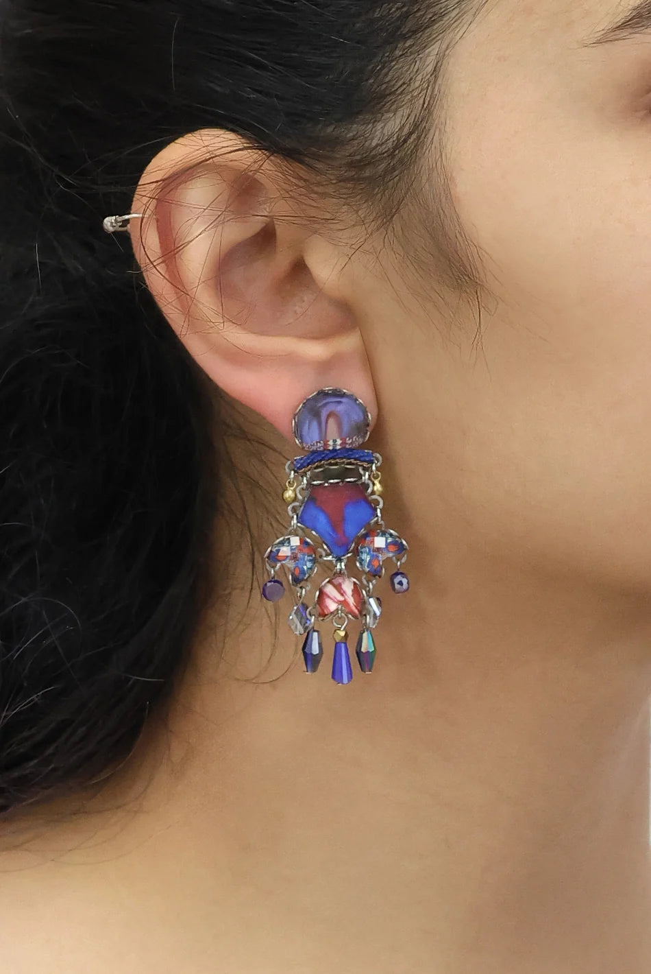 Ocean Edge Set, Severa Earrings