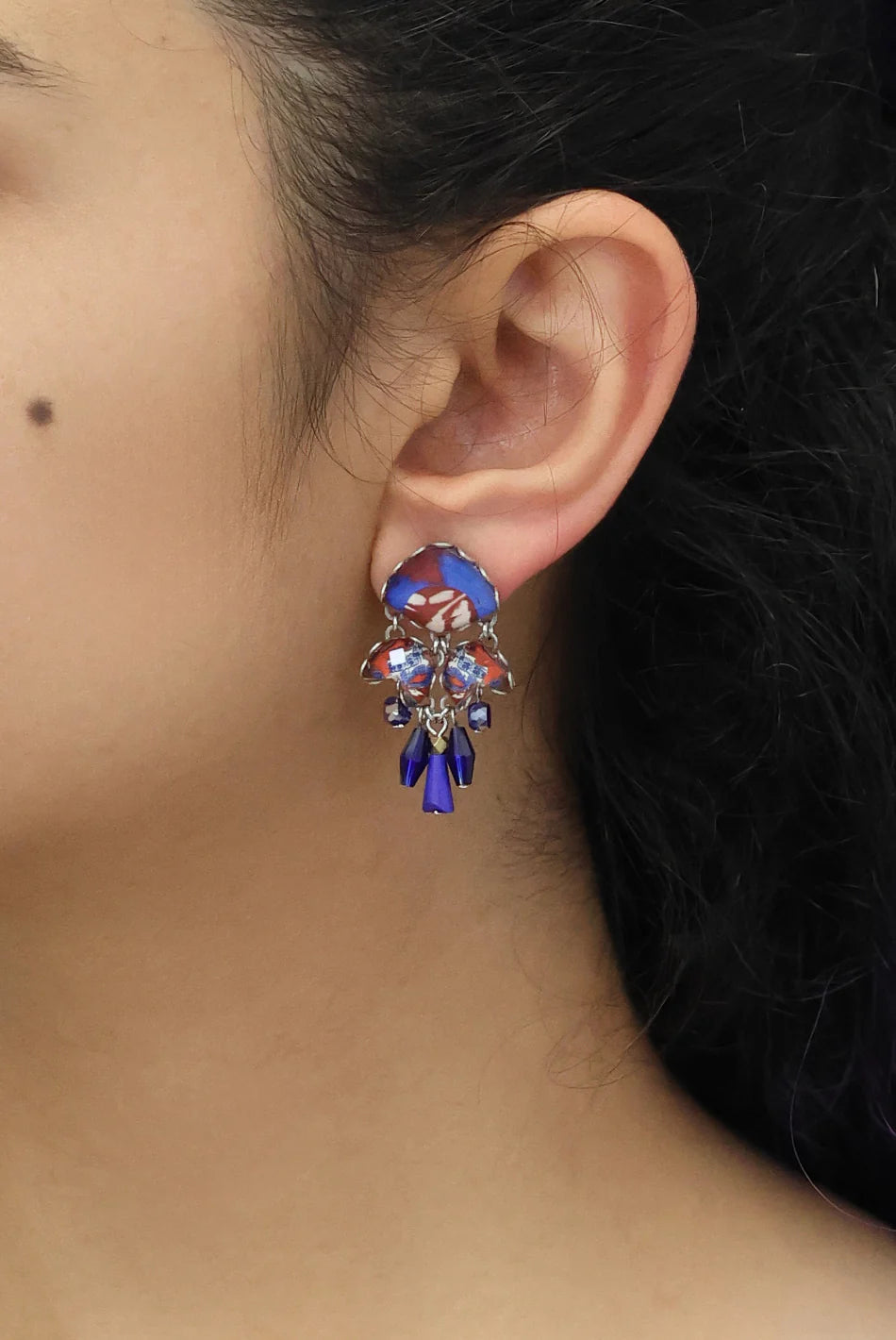 Ocean Edge Set, Navia Earrings