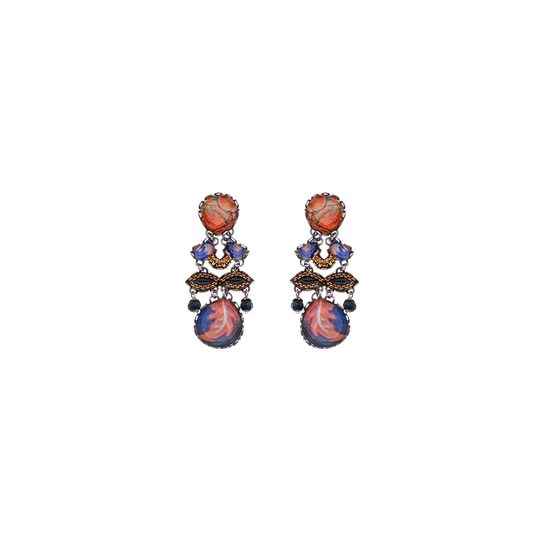 Amber Bloom Set, Earrings, Rina