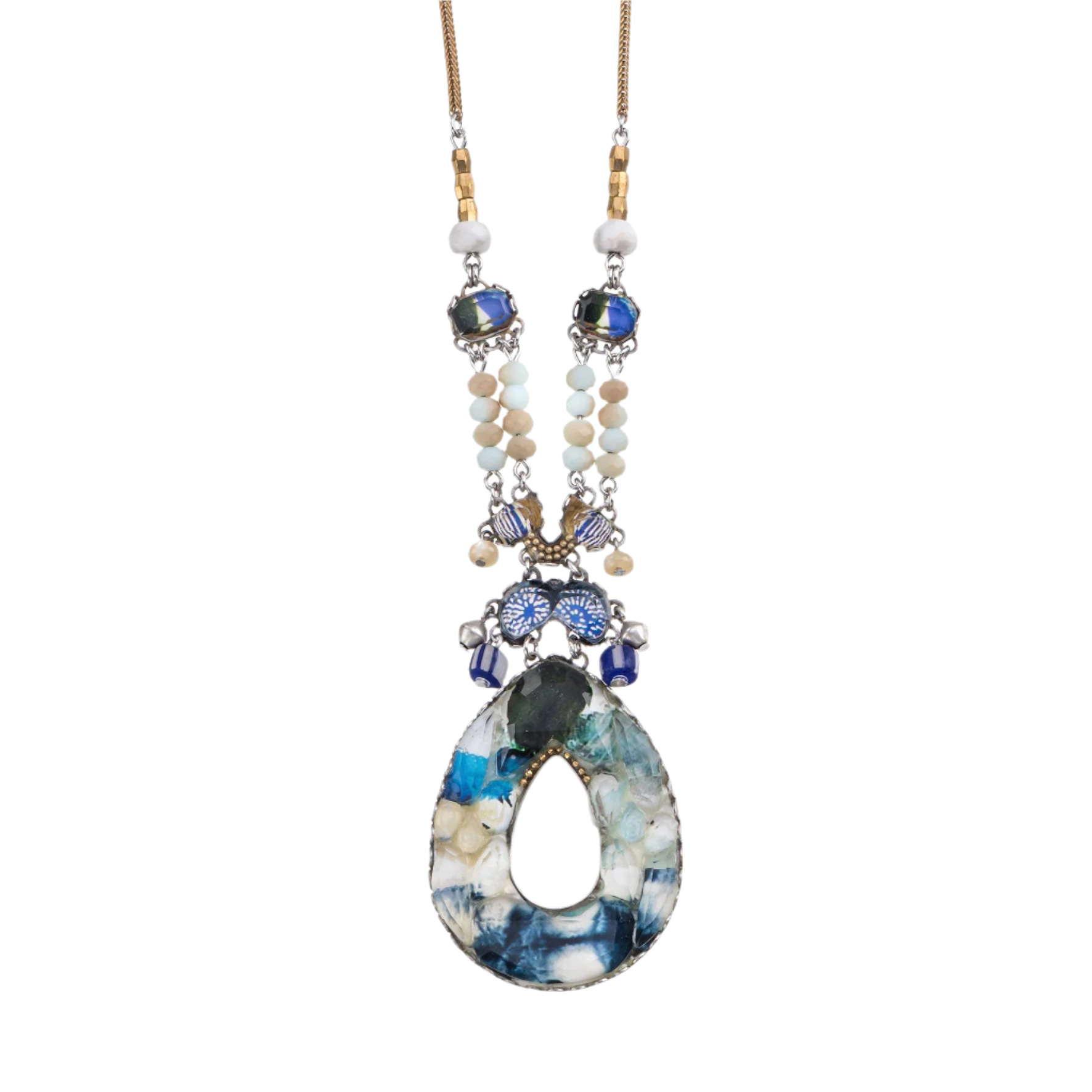Long Necklace Fresh Waters Set, Eira