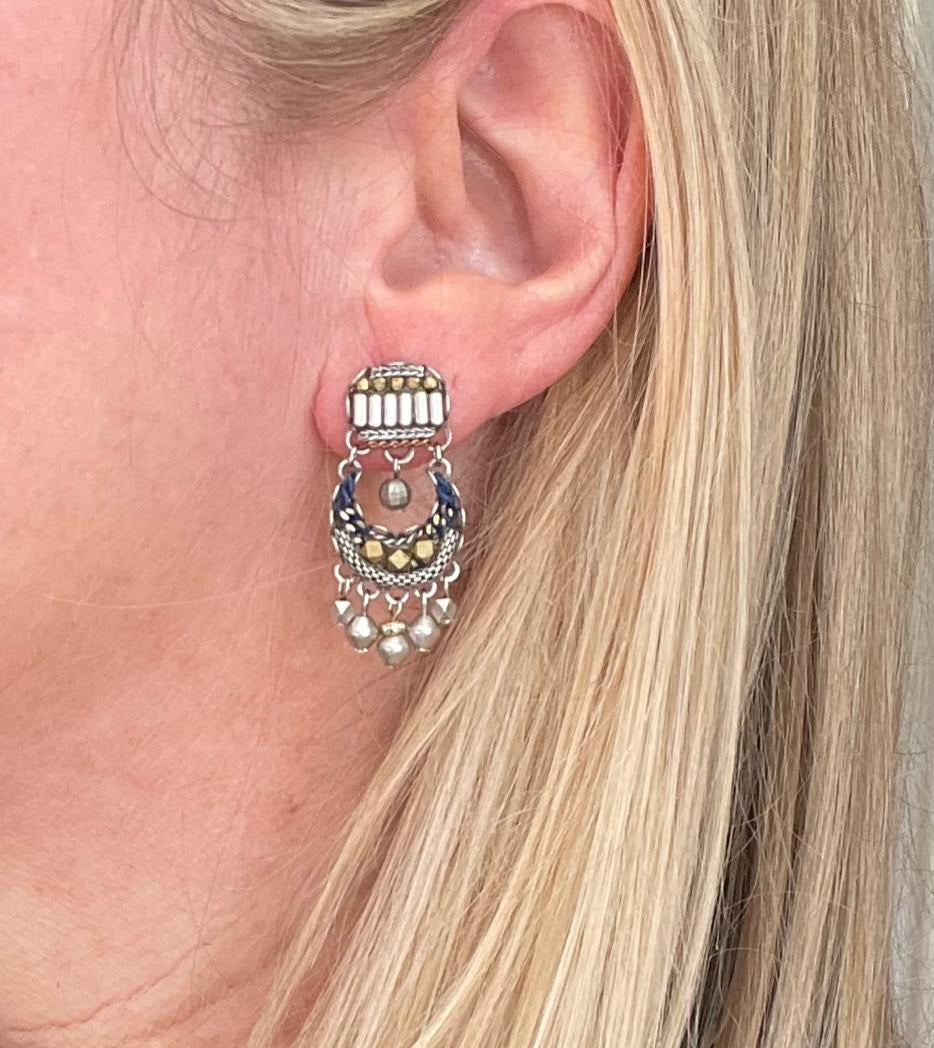 Silver Female Earrings Contemplation Set, Yasmin