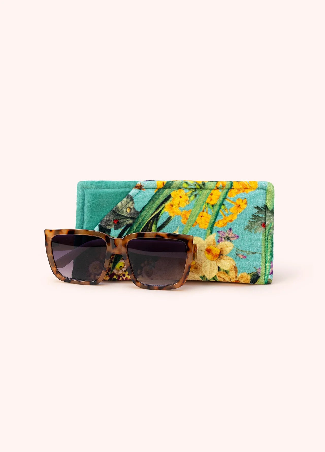 Powder - Velvet Sunglasses Pouch - Spring Flora