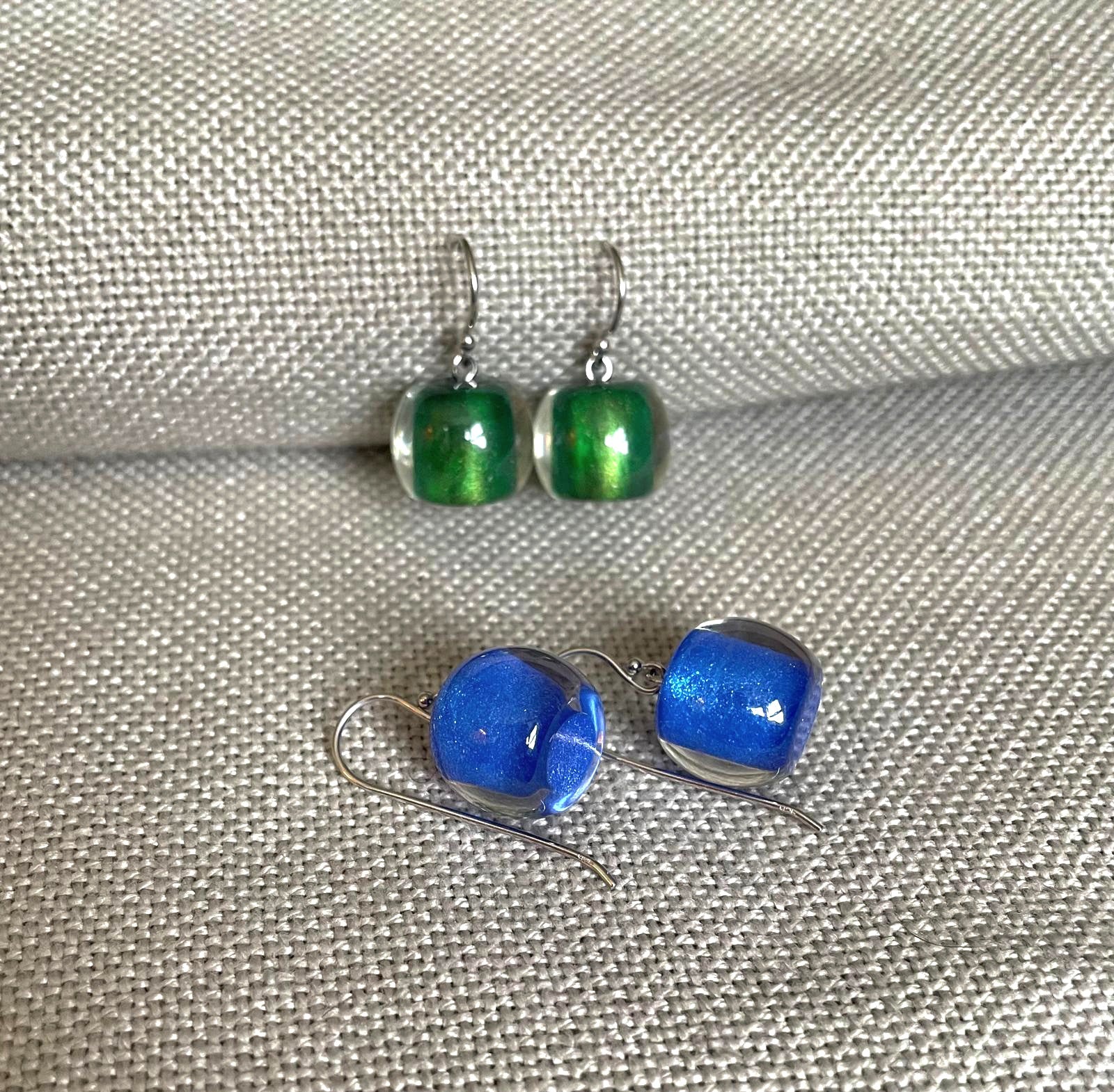Short Hook Earrings - Colourful Beads