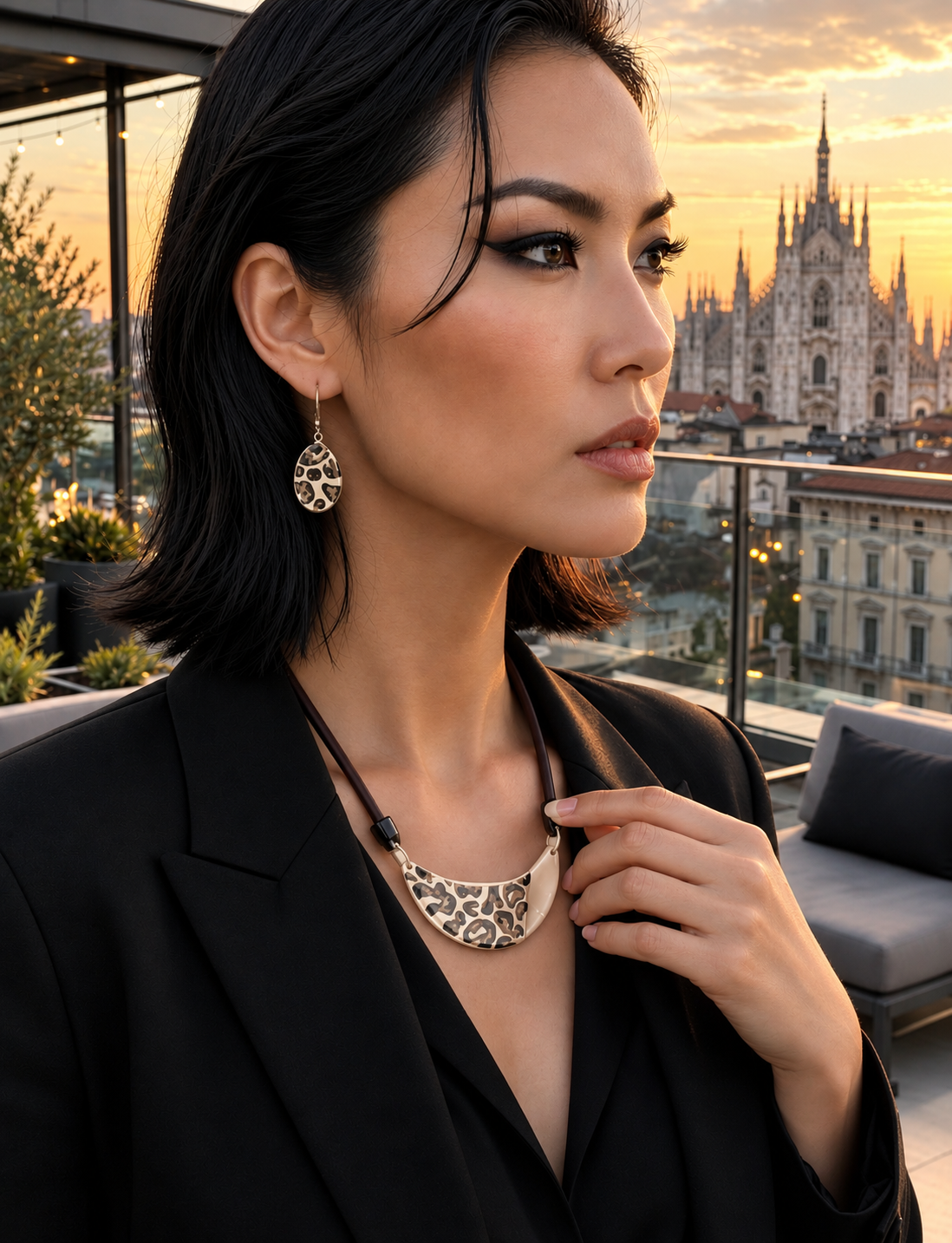 ZSISKA DESIGN Autumn 1-Bead Adjustable Necklace
