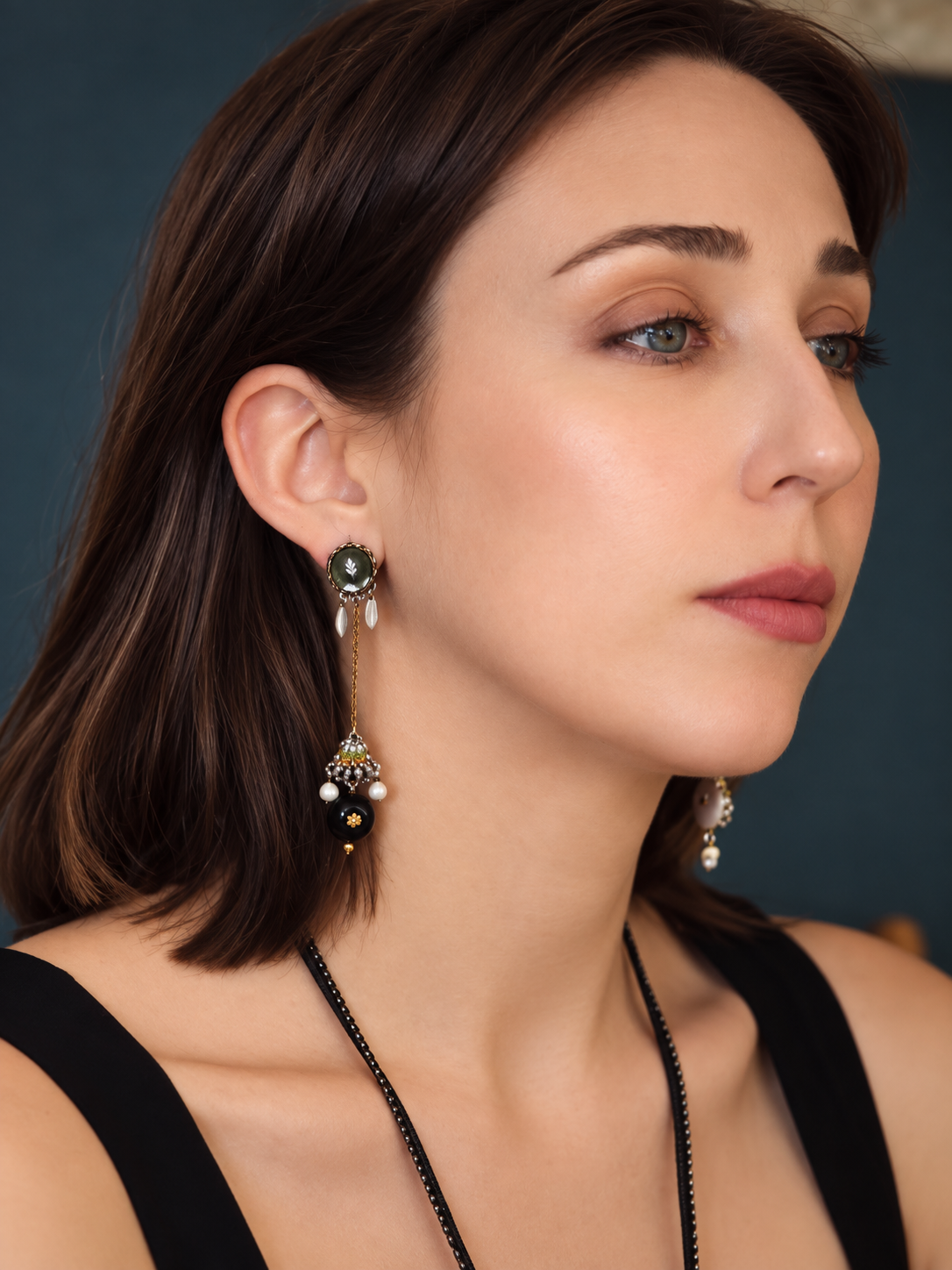 Night Queen Set, Long Earring, Noctis