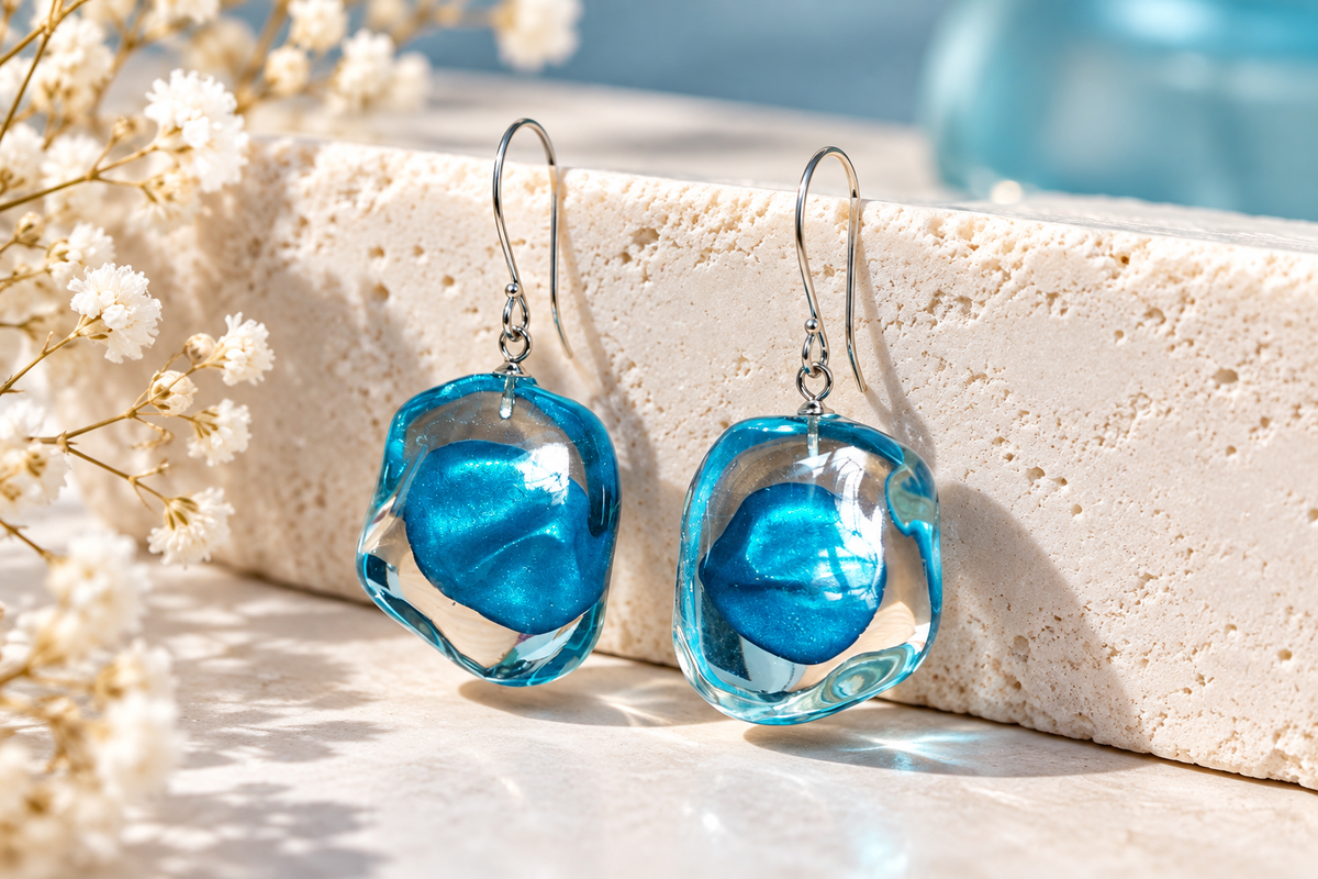 Beautiful Ocean Drift Hook Earrings by ZSISKA