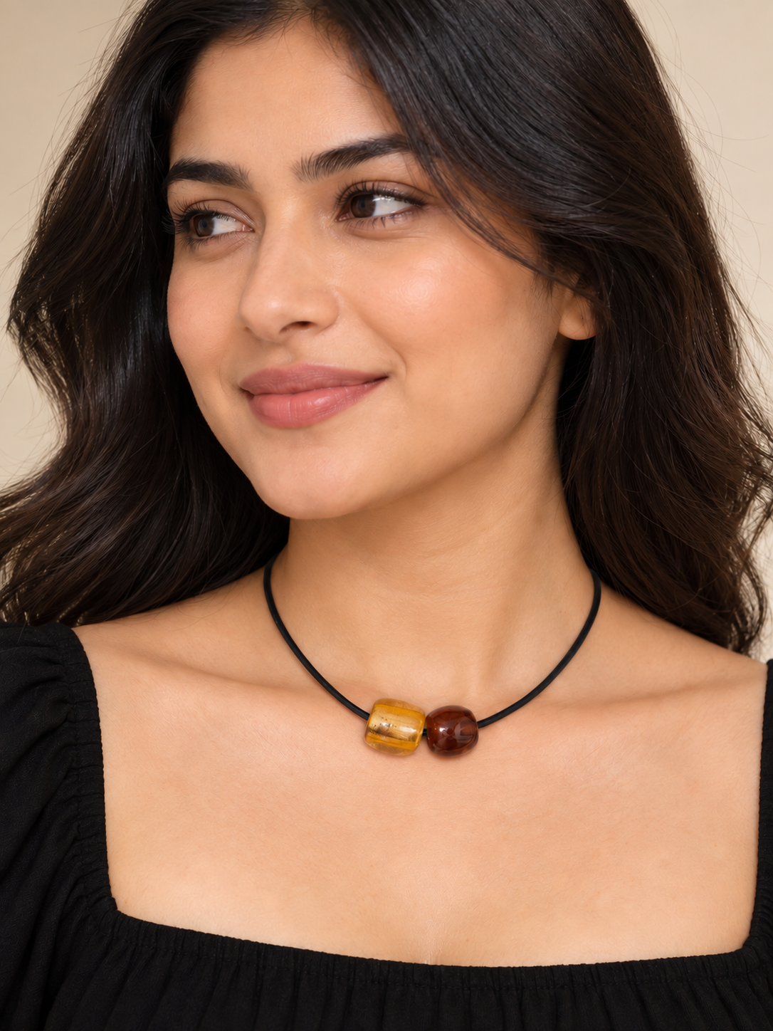 ZSISKA DESIGN Radiance 2-Bead Magnet Necklace