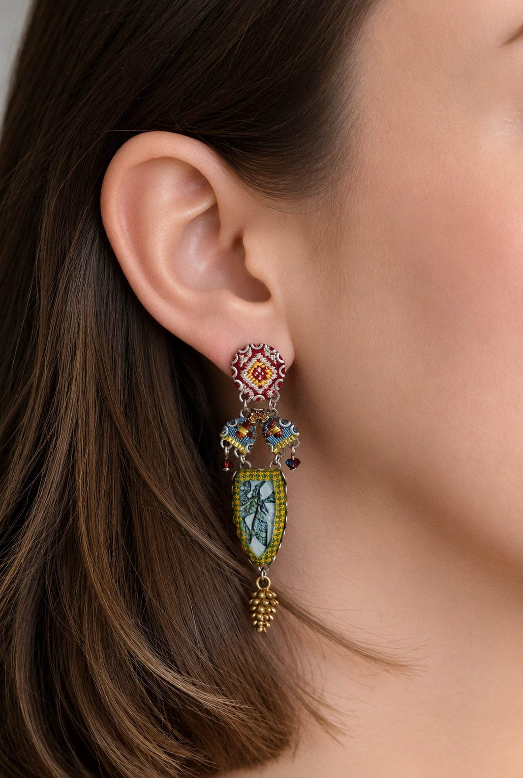 Vintage Gold Set, Elegant Earrings, Kshetra