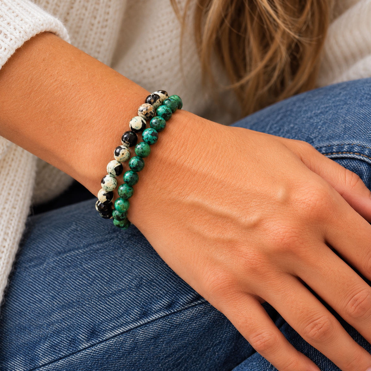 Beaded Bracelet - Green